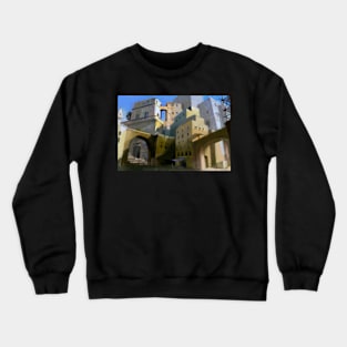 Mediterranean City Crewneck Sweatshirt